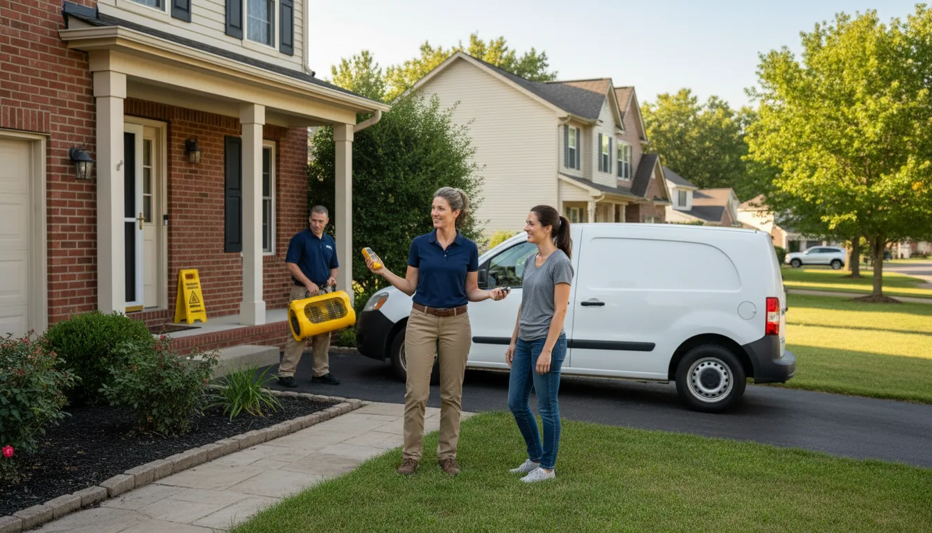 Residential water damage restoration in Wetmore, CO